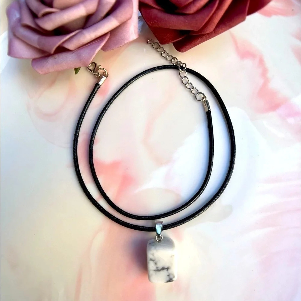 Natural Stone Pendant Necklace